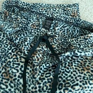 Cheetah print lounge set.